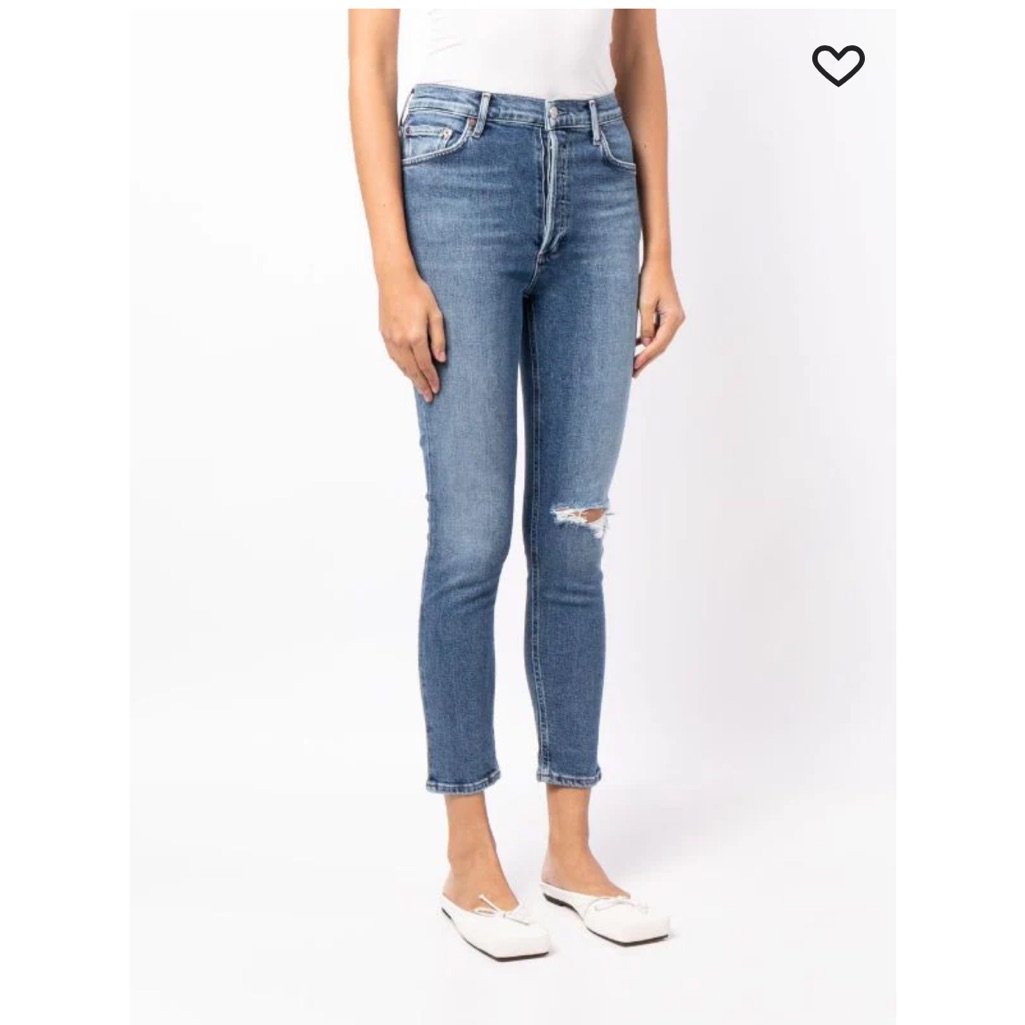 Like New Agolde Nico High-Rise Skinny Jeans